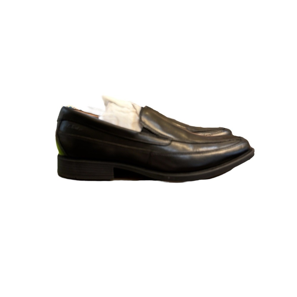 Clarks Tilden Free Slip-On Black Loafer Size 9.5 Leather